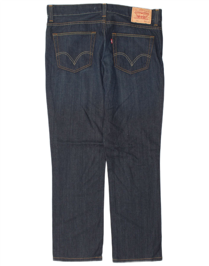 Męskie jeansy Levi's 511 Slim W38 L31 Granatowa bawełna