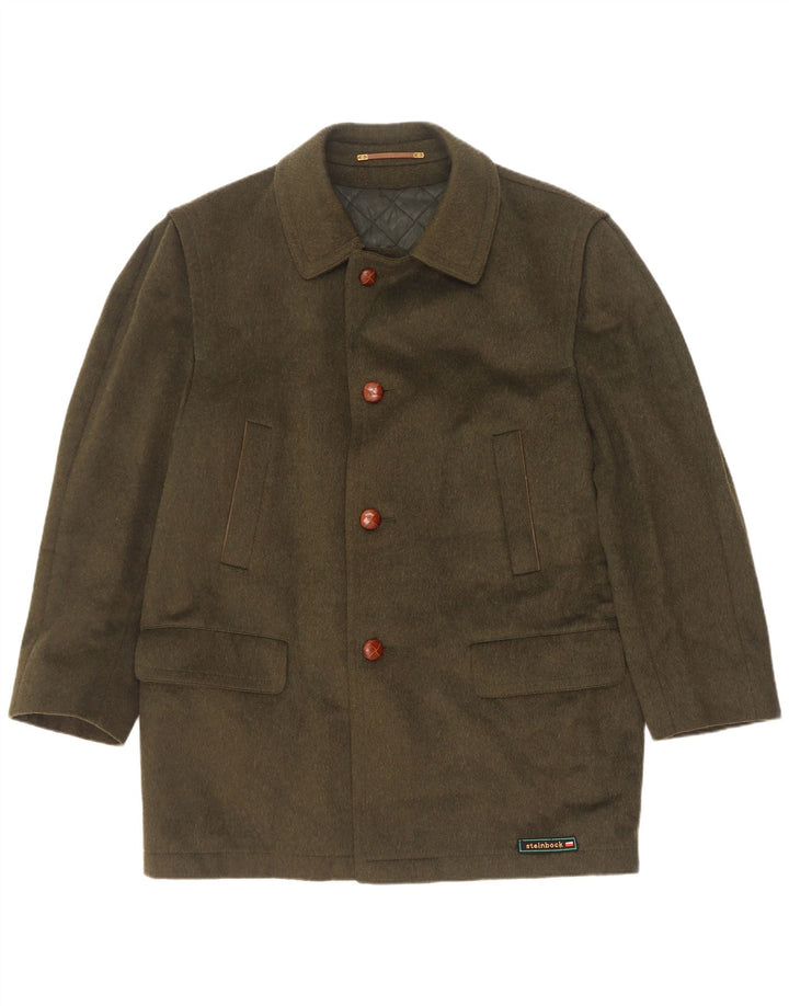 Płaszcz męski Steinbock IT 48, średnia wełna khaki