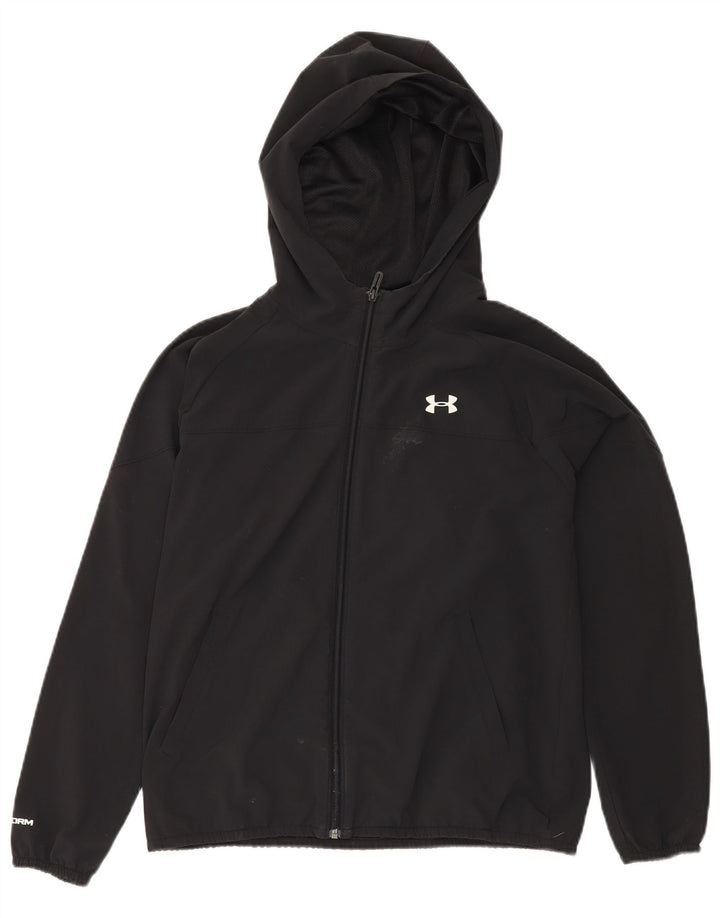 Męska bluza dresowa z kapturem Under Armour, średnia czarna, poliestrowa