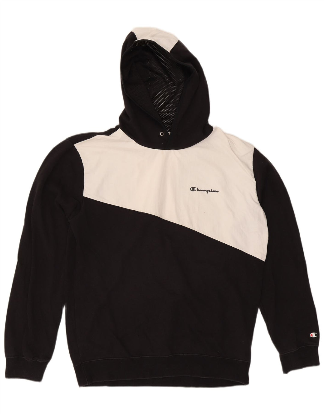 Męski sweter z kapturem i grafiką CHAMPION XL w kolorze czarnym