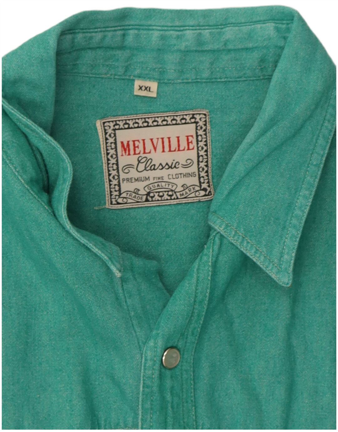 Koszula męska Melville 2XL, zielona bawełna