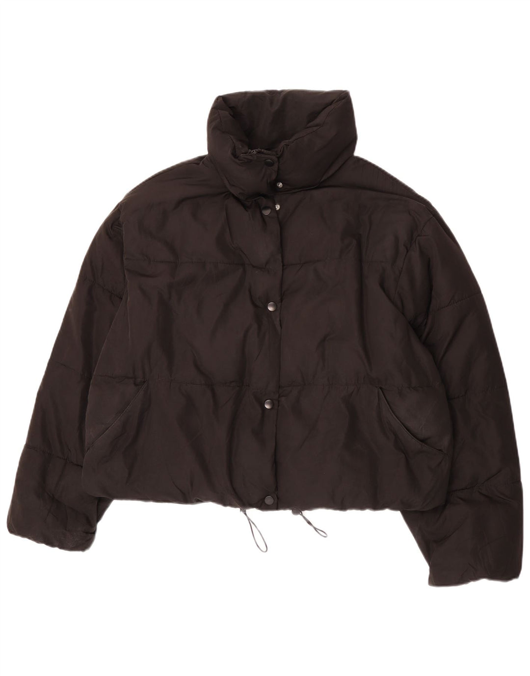 Damska, oversize'owa, wyściełana kurtka Zara UK 18 XL, czarna, poliester