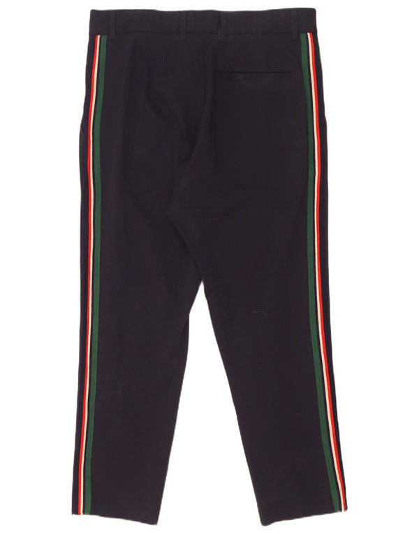 Męskie spodnie typu chino Zara, duże, W32 L26, nylon w granatowe paski
