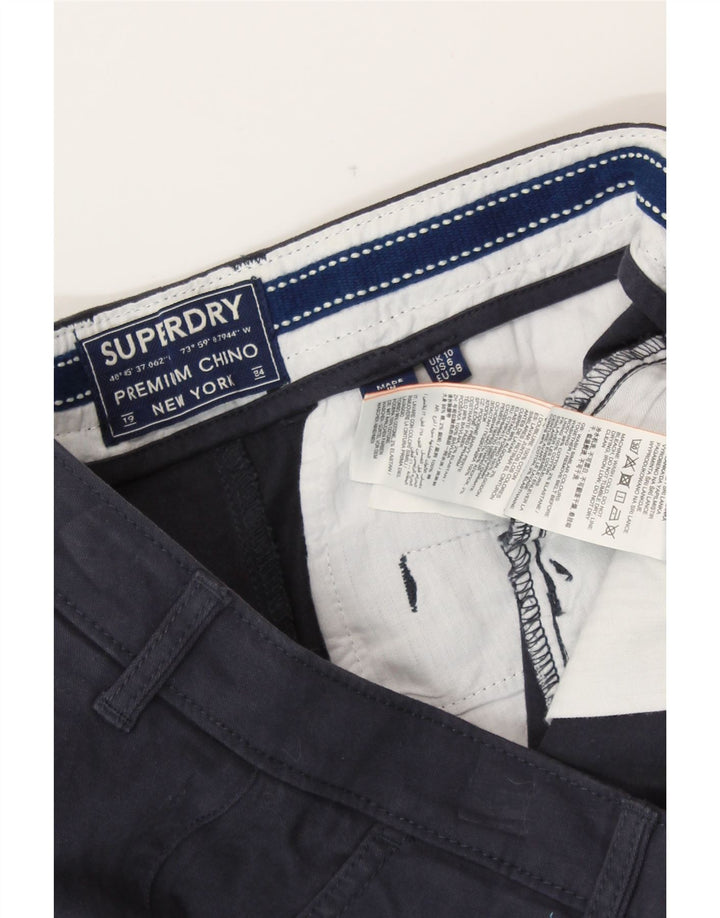 Damskie spodenki Chino SUPERDRY UK 10 Small W30 Granatowa bawełna