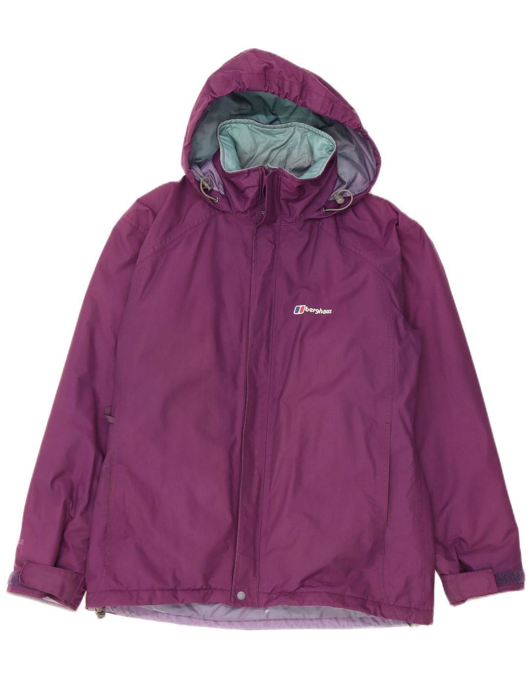 Damska kurtka wiatrówka z kapturem Berghaus UK 12, średni fiolet, nylon