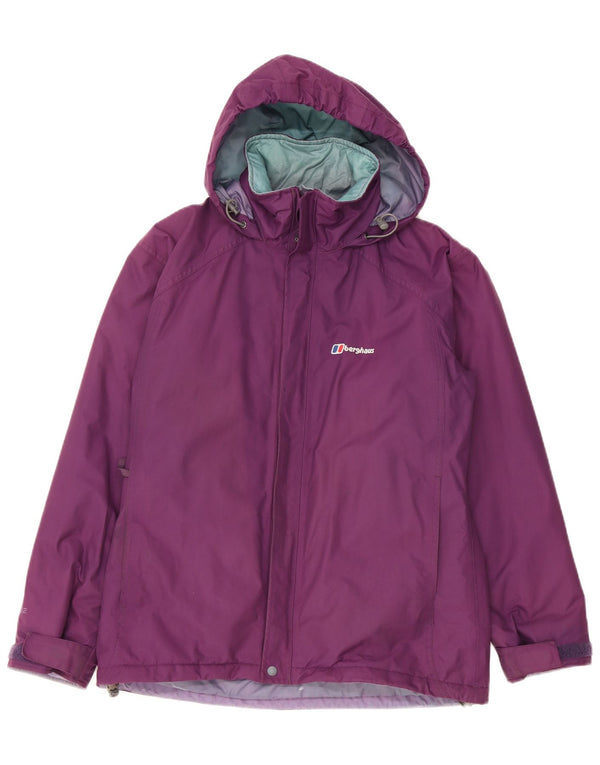 Damska kurtka wiatrówka z kapturem Berghaus UK 12, średni fiolet, nylon