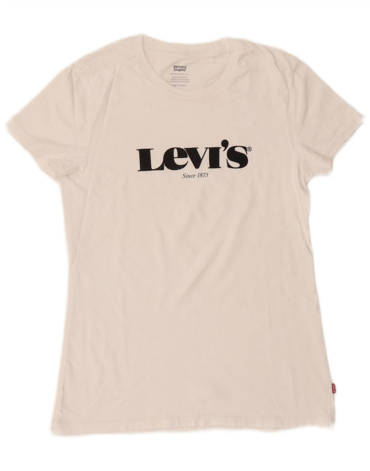 Damska koszulka oversize z grafiką Levi's Top UK 2 2XS biała