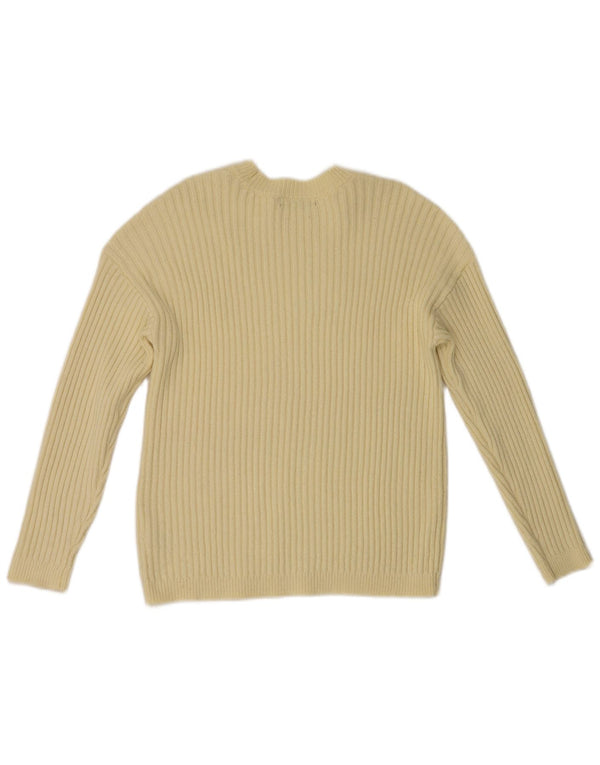 Sweter damski Marks & Spencer z okrągłym dekoltem, UK 14, średni żółty