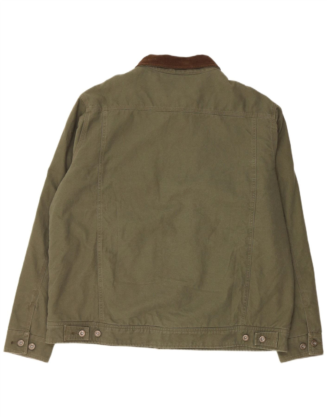WOOLRICH Męska kurtka Sherpa UK 42 XL, bawełna khaki