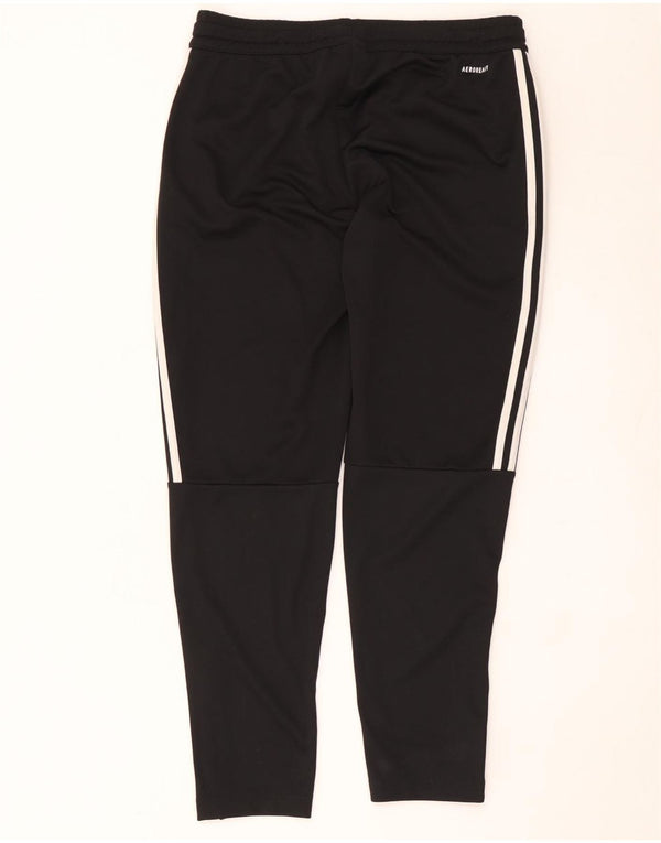Damskie spodnie dresowe Adidas Aeroready UK 16/18, duże, czarne, poliestrowe