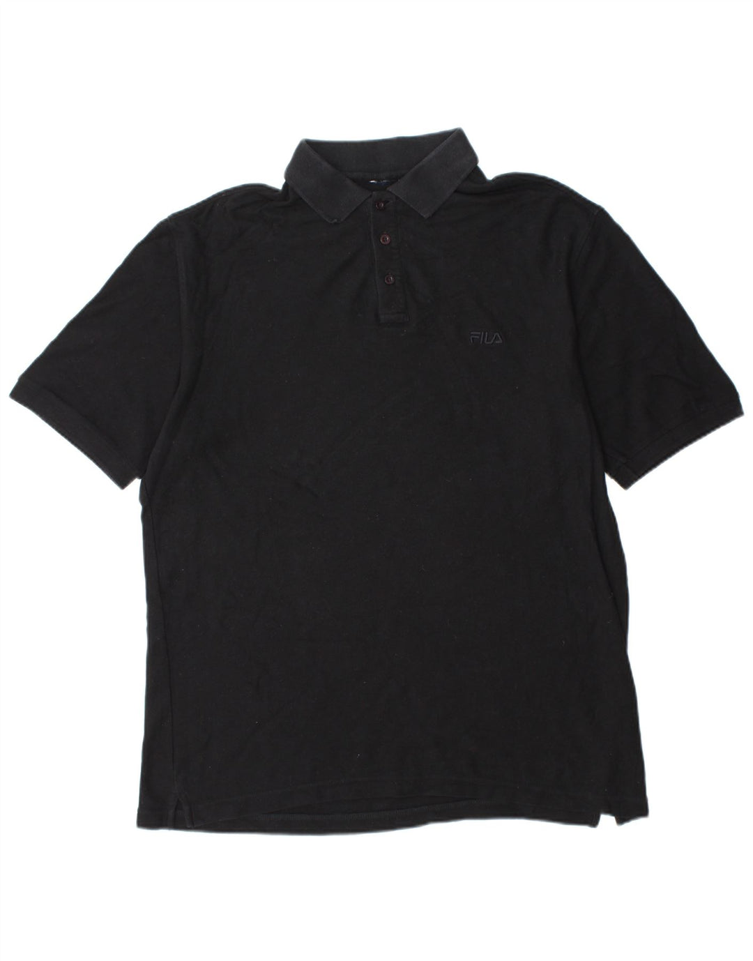 Męska koszulka polo FILA XL, czarna, bawełniana