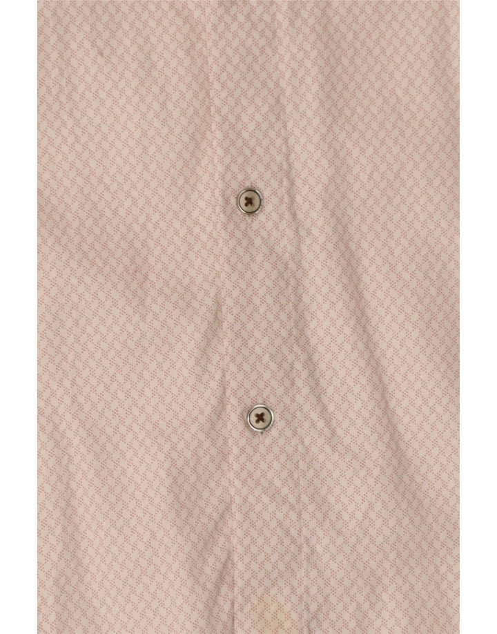 Koszula męska Ted Baker, rozmiar 6, 2XL, różowa, geometryczna bawełna