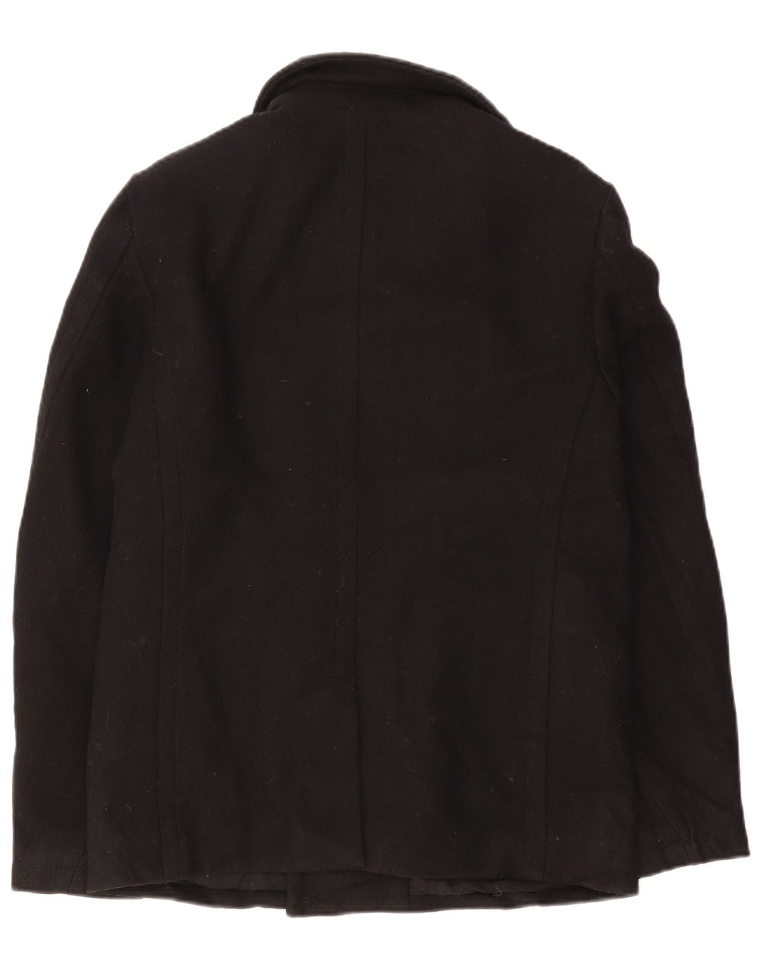 Płaszcz męski Superdry Pea Coat UK 40, duży, czarny, wełniany