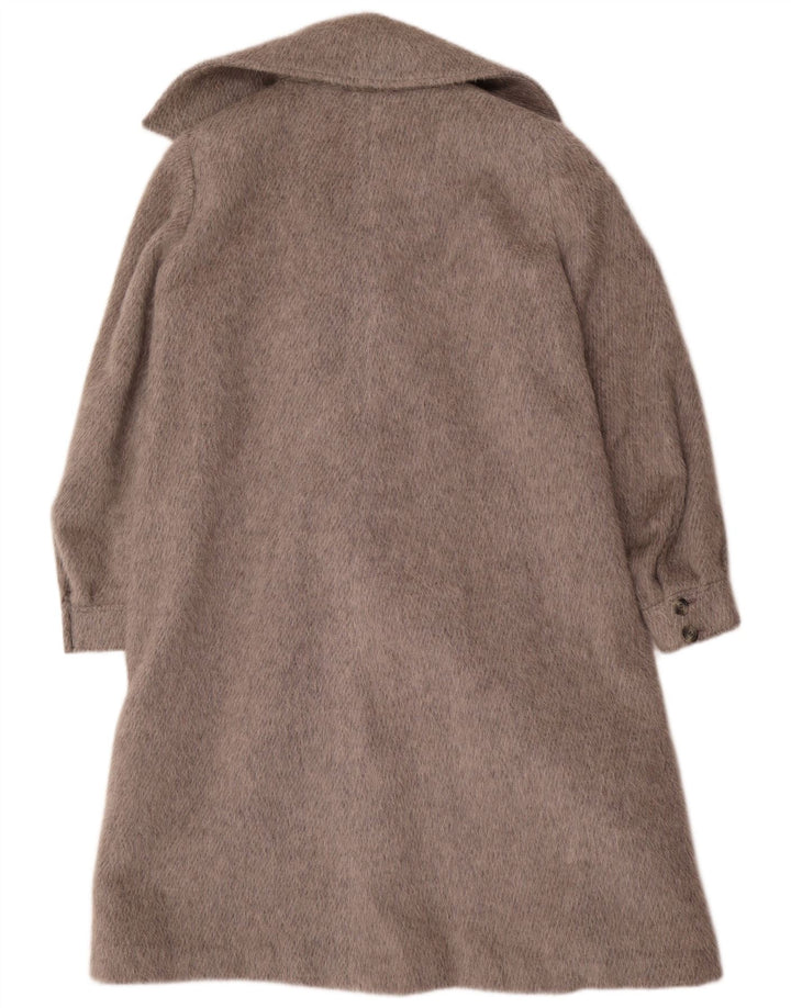 Vintage damski płaszcz dwurzędowy EU 44 XL szary