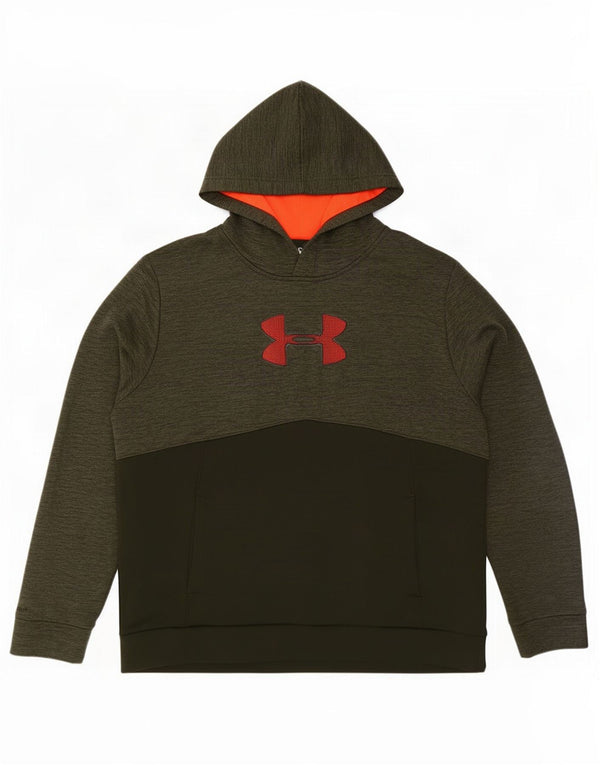Męski sweter z kapturem Under Armour 2XL w kolorze khaki, nakrapiany