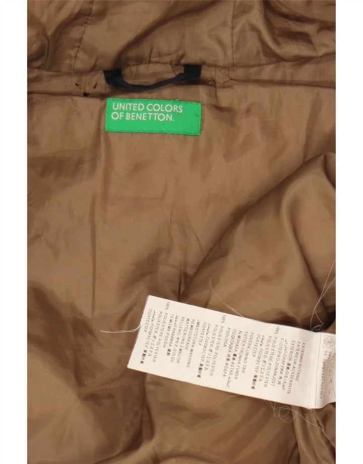 Damska ocieplana kurtka z kapturem Benetton UK 20 2XL Granatowy poliester