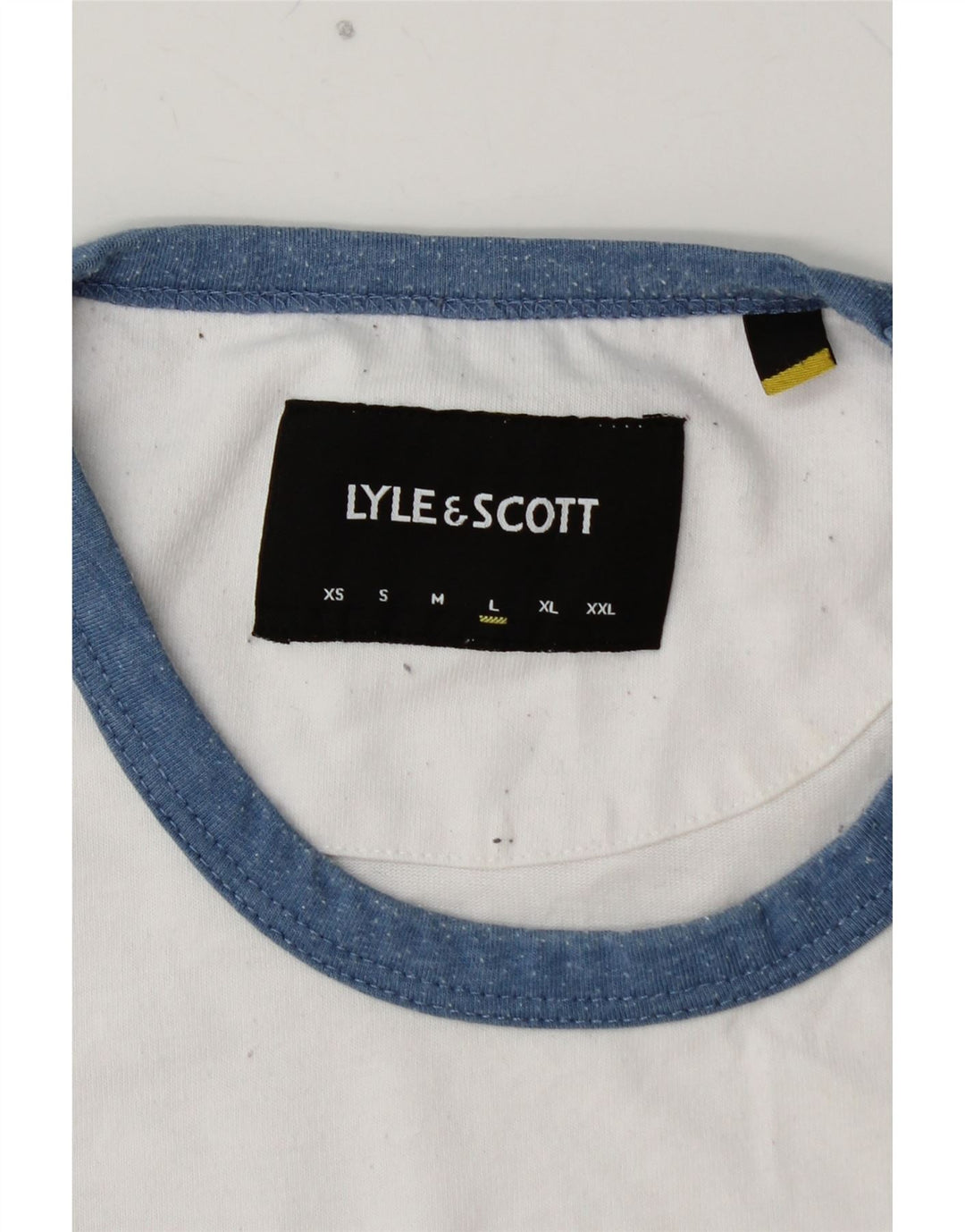 Męski T-shirt LYLE & SCOTT, duży, biały, bawełniany