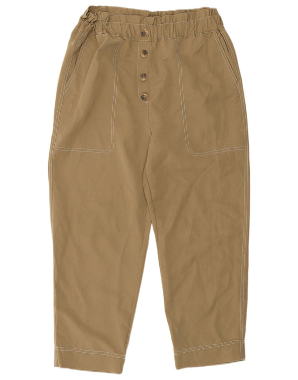 Damskie spodnie o luźnym kroju Zara, duże W30 L24 Khaki Modal