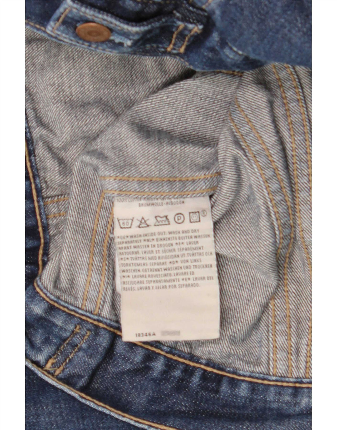 Damska kurtka dżinsowa Levi's UK 12, średnia, granatowa, bawełniana