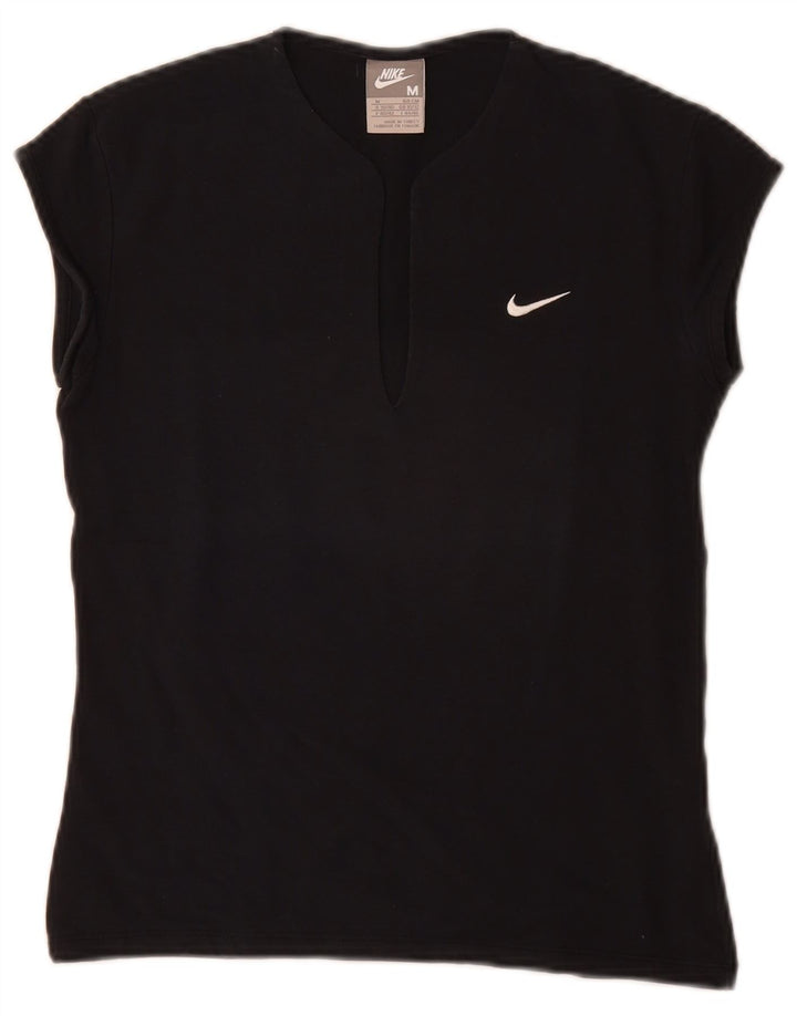 Damska koszulka Nike Top UK 10/12, średnia czarna bawełna