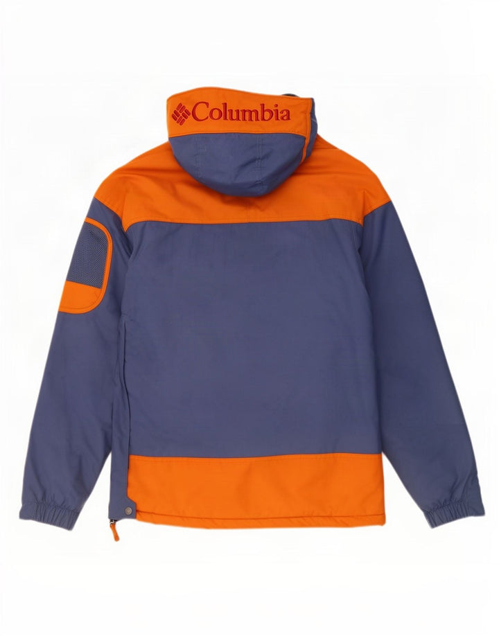 Męska kurtka Columbia Graphic Anorak UK 36, mała, granatowa, z blokami kolorów