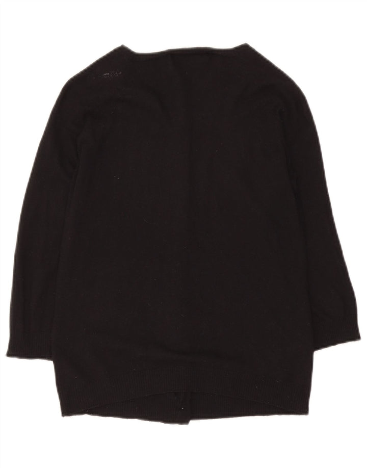 Sweter damski Zara UK 12, średni czarny sztuczny jedwab