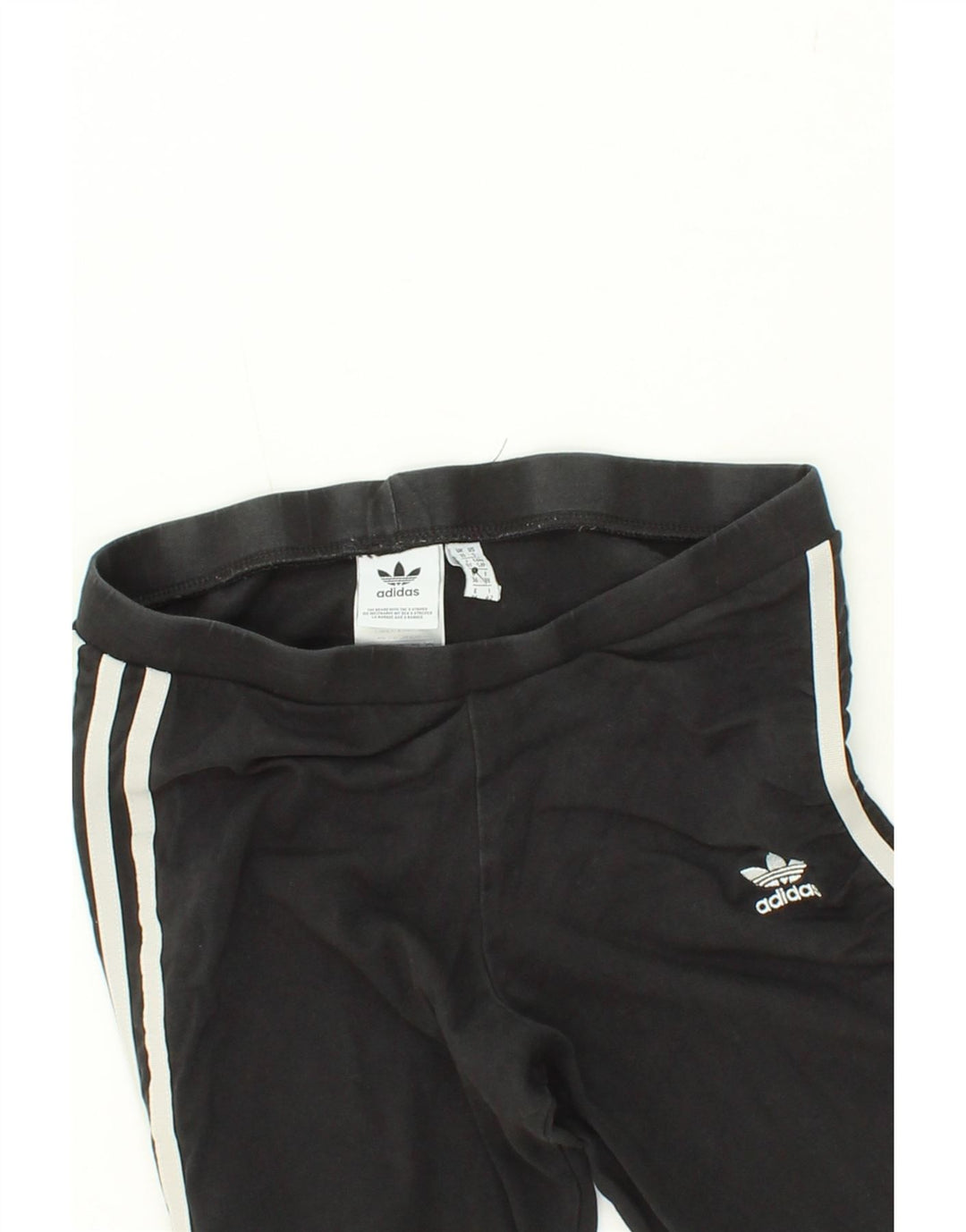 ADIDAS Womens Leggings UK 10 Small Black Cotton Vintage Adidas and Second-Hand Adidas from Messina Hembry 