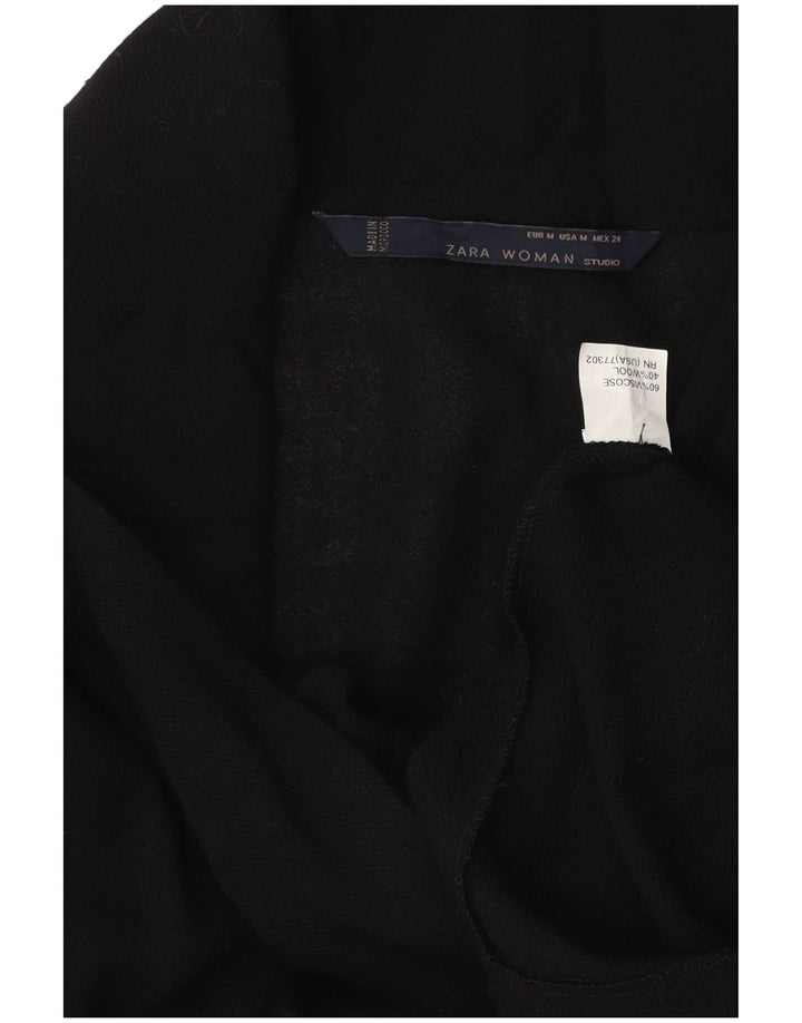 Sweter damski Zara UK 14, średni czarny, wiskoza