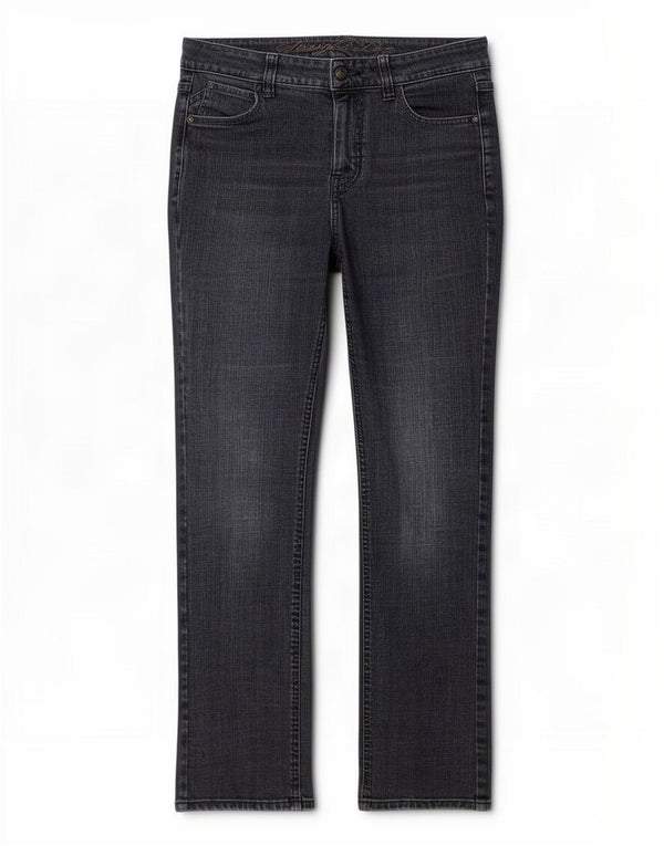 Marks & Spencer Damskie jeansy Bootcut UK 10 Small W27 L29 Granatowa bawełna