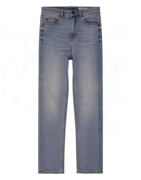 Marks & Spencer Damskie The Sophia Straight Jeans UK 10 Small W27 L27 Niebieskie