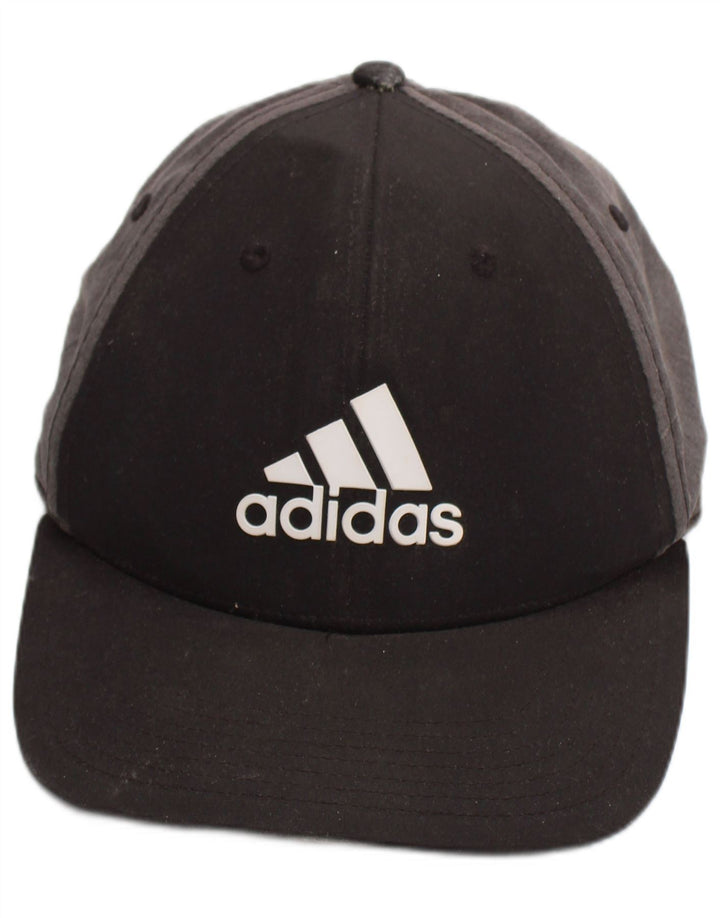 Męska czapka z daszkiem Adidas z grafiką, jeden rozmiar, czarna, z blokami kolorów