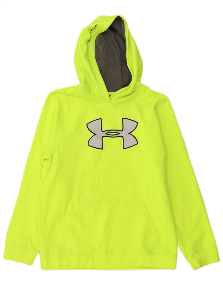 Chłopięcy sweter z kapturem UNDER ARMOUR z grafiką, 13-14 lat, XL, zielony