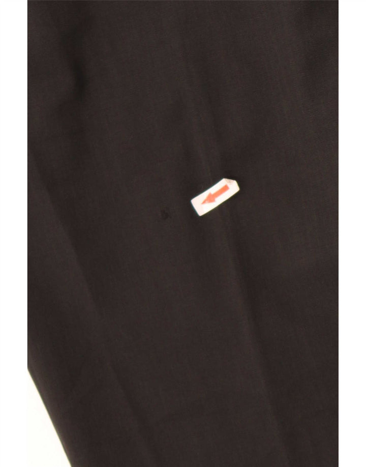 Męskie proste spodnie garniturowe Zara EU 44 Large W34 L27 Czarny poliester