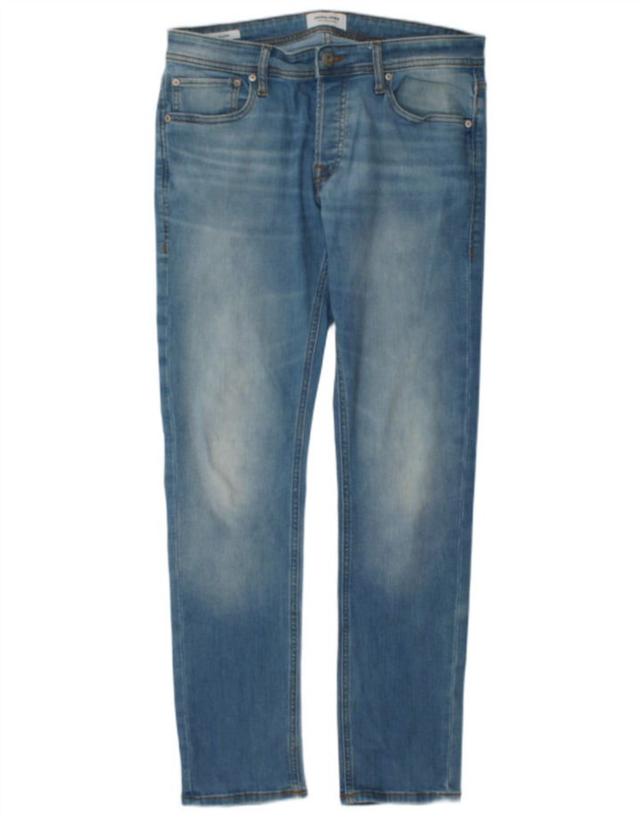 Męskie jeansy typu slim Jack & Jones W32 L32 Niebieskie bawełniane