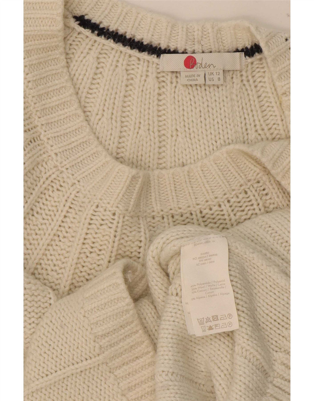 Sweter damski Boden Cardigan UK 12, średni beż, poliamid