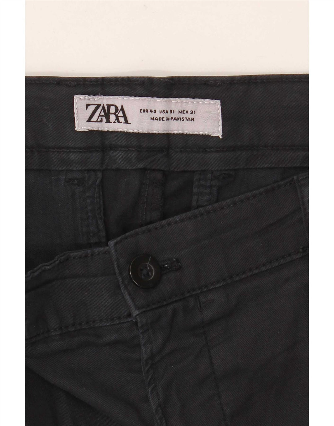 Męskie spodnie chino Zara EU 40 Medium W31 L26 czarne