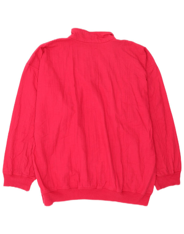 Męska bluza z kapturem i zamkiem błyskawicznym Benger UK 42 XL Różowa bawełna