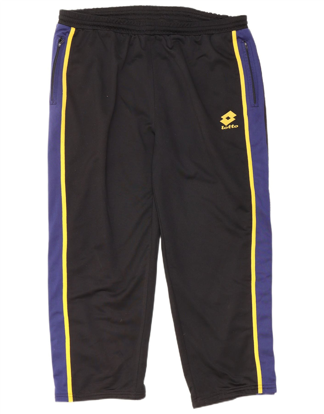 LOTTO Mens Tracksuit Trousers 2XL  Black Colourblock Polyester