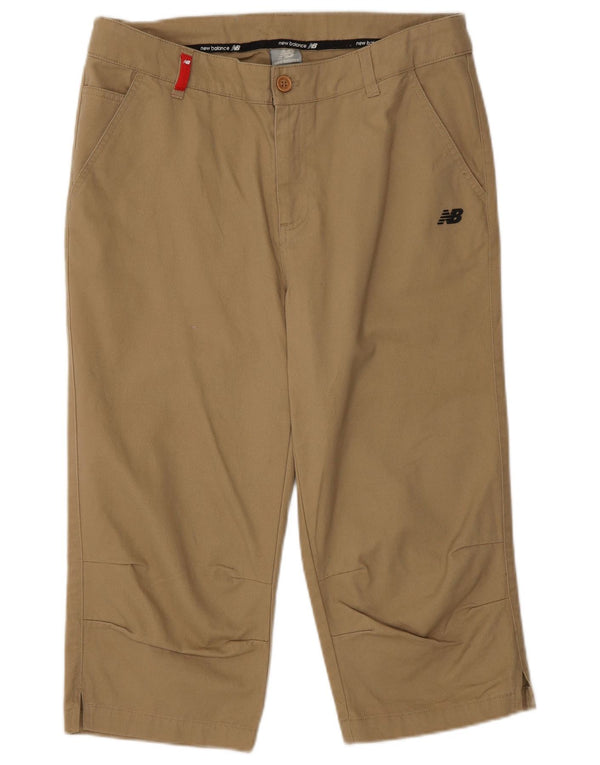 Damskie spodnie Capri New Balance Medium W32 L18 Beżowa bawełna