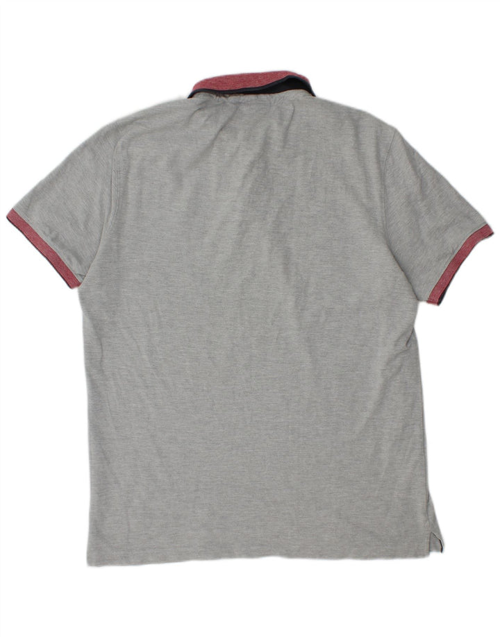 Męska koszulka polo CONTE OF FLORENCE 2XL, szara, bawełniana