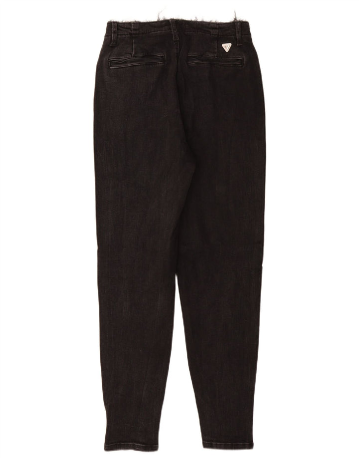 Guess Damskie Zwężane Dżinsy W26 L28 Czarne Bawełniane