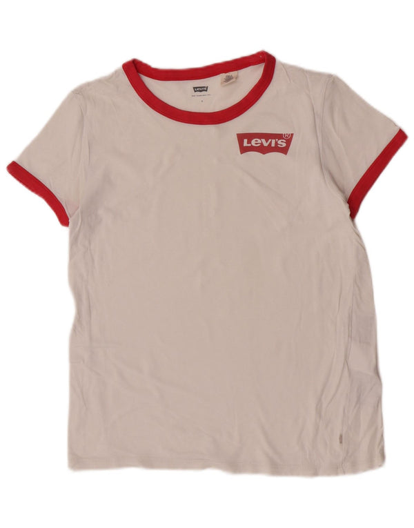 Koszulka damska Levi's Top UK 10 Small, biała bawełna