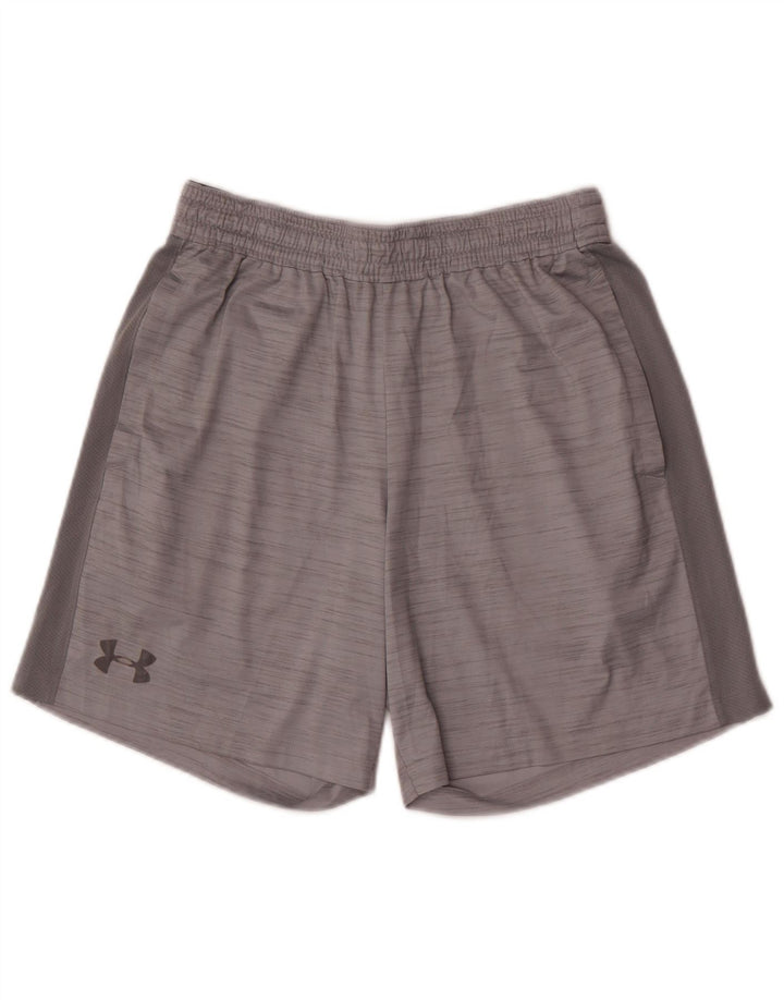 Męskie spodenki sportowe Under Armour Heat Gear w kolorze średnioszarym, nakrapiane