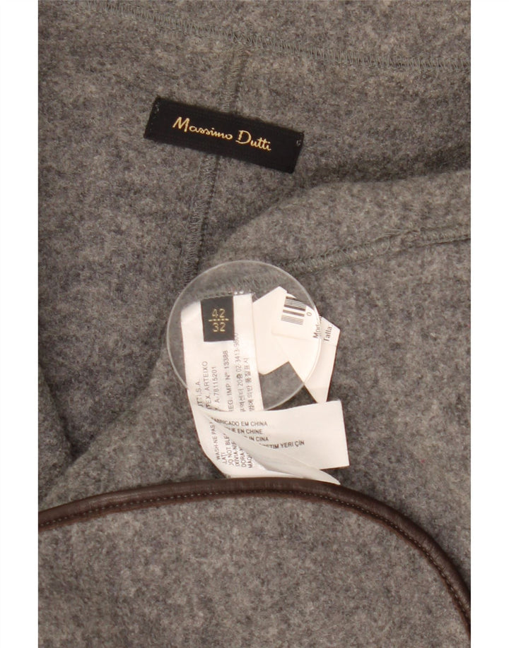 Damska marynarka Massimo Dutti zapinana na 2 guziki EU 42, duża, szara wełna