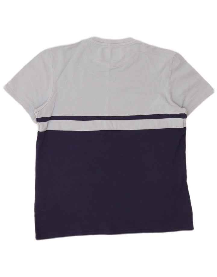 T-shirt męski Lyle & Scott, średni, granatowy, bawełniany blok kolorów
