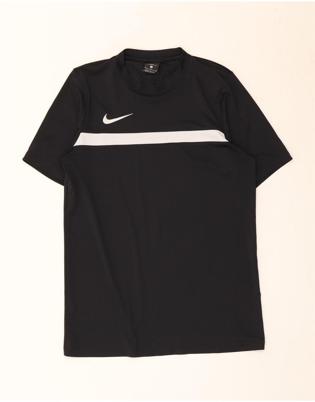 Męski T-shirt Nike Dri Fit Top, średni czarny, blok kolorów