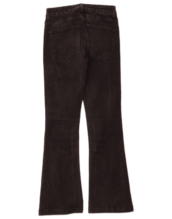 Damskie jeansy rozkloszowane Zara EU 34 2XS W24 L28 Czarne