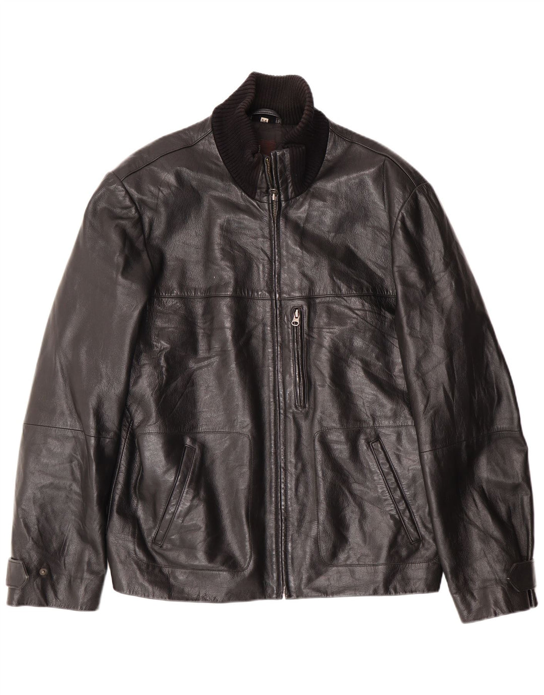 CONBIPEL Męska kurtka skórzana IT 54 XL Czarna skóra