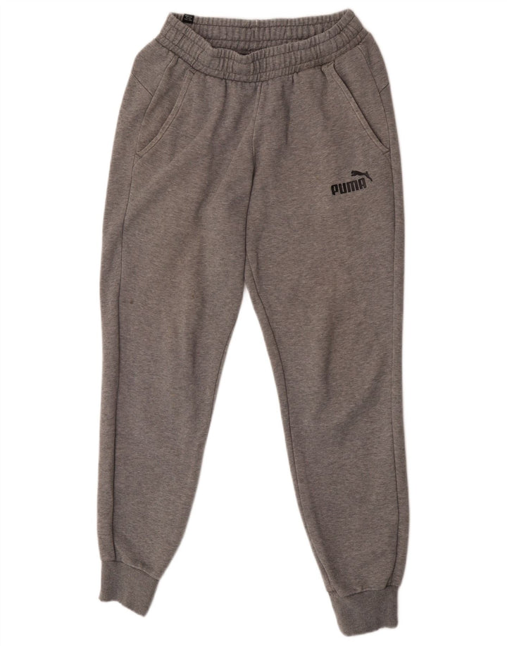 Męskie spodnie dresowe Puma Joggers Small Szare plamki bawełniane
