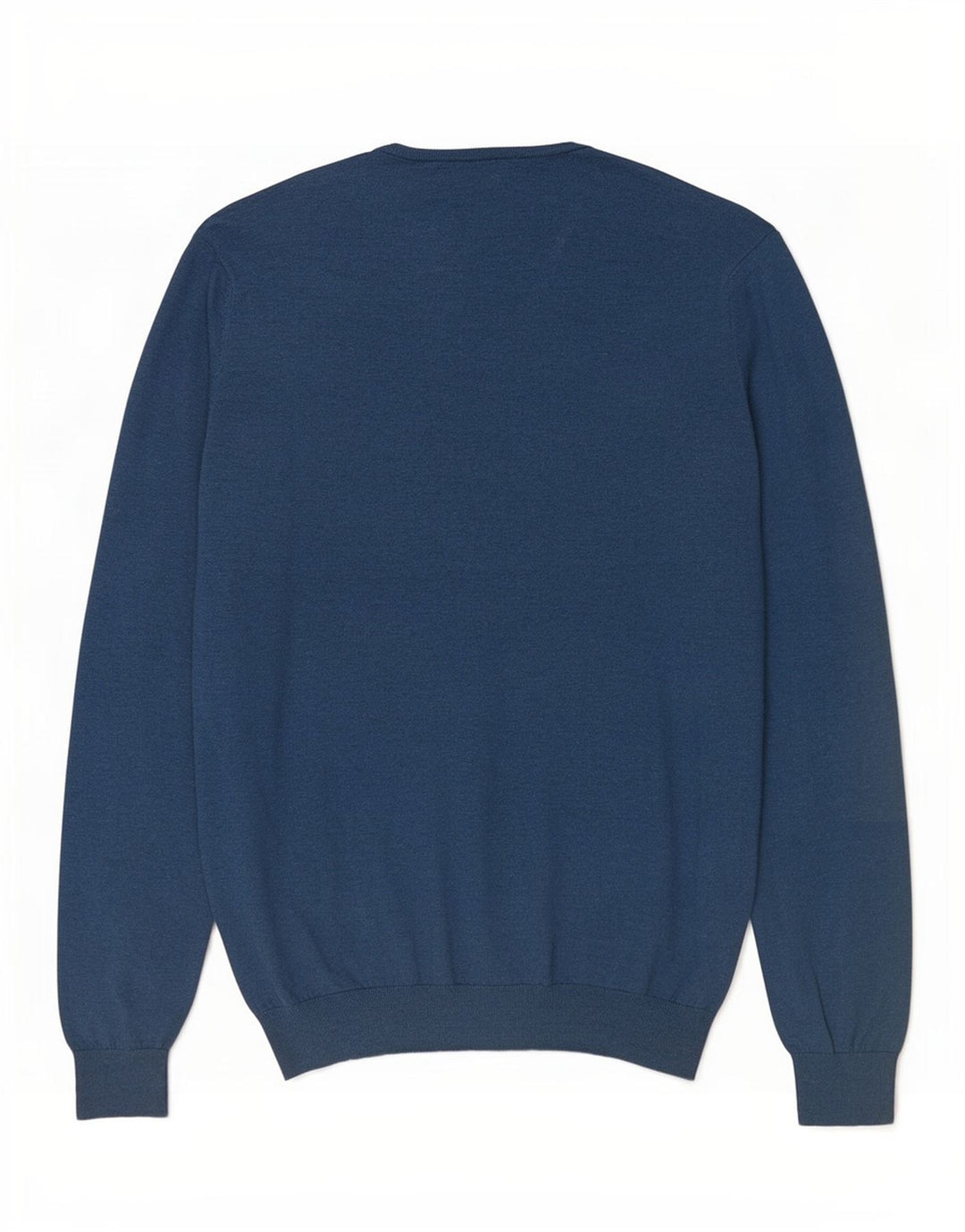 Męski sweter Massimo Dutti z dekoltem w kształcie litery V, XL, niebieski, bawełniany